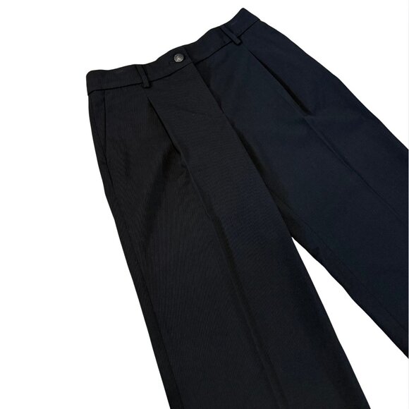 531. SEZANE Black Straight Wide Leg Trouser pant EUC Sz 36 - Picture 2 of 4